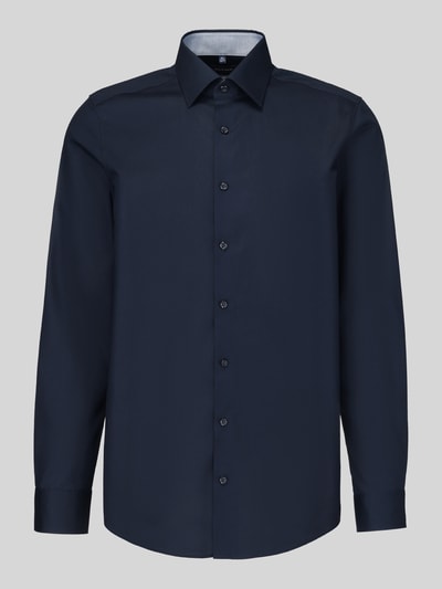 OLYMP Level 5 slim fit zakelijk overhemd met kentkraag Marineblauw - 2