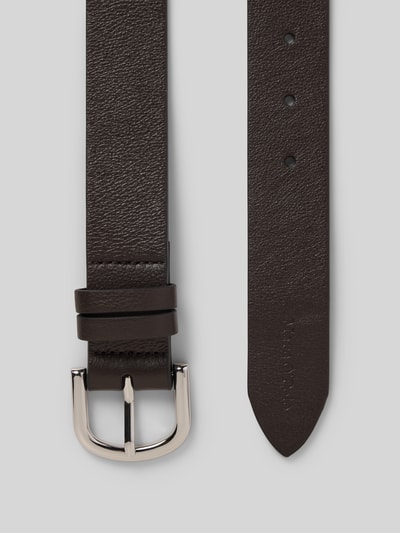 Marc O'Polo Pasek z naturalnej skóry bydlęcej Ciemnobrązowy 3
