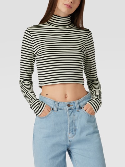 Levi's® Cropped Longsleeve mit Streifenmuster Modell 'ORIEL' Lind 4