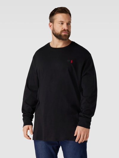 Polo Ralph Lauren Big & Tall Bluzka PLUS SIZE z długim rękawem i okrągłym dekoltem Czarny 4