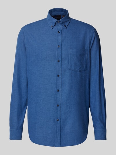 Christian Berg Men Koszula casualowa o kroju regular fit z kołnierzykiem typu button down Granatowy 2