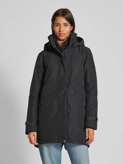 Didriksons Parka met ritszakken, model 'INDRA' Zwart - 4