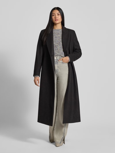 Jake*s Casual Sweter z dzianiny z okrągłym dekoltem Ciemnoszary 1