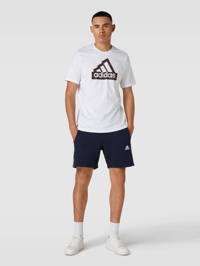 ADIDAS SPORTSWEAR T-Shirt mit Label-Print Weiss 1