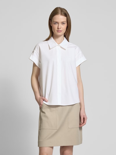 Luisa Cerano Regular Fit Hemdbluse mit Kappärmeln Weiss 4