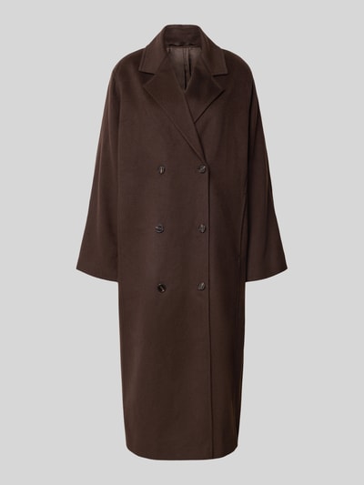 Style Icon Collection Płaszcz z kołnierzem z połami – curated by Anouk Yve Ciemnobrązowy 2