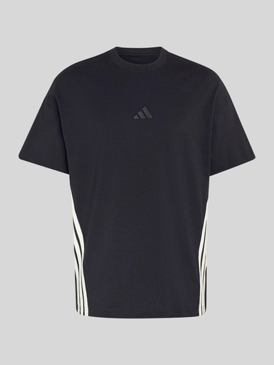 adidas Sportswear T-shirt o kroju relaxed fit z czystej bawełny Czarny 2