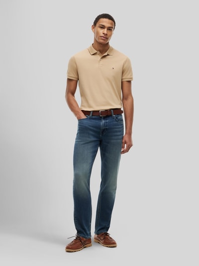 Tommy Hilfiger Koszulka polo z czystej bawełny o kroju regular fit Orzechowy 1