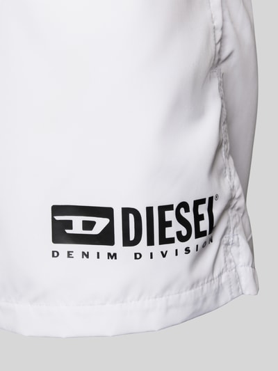 Diesel Zwembroek met labelprint, model 'KEN' Wit - 2