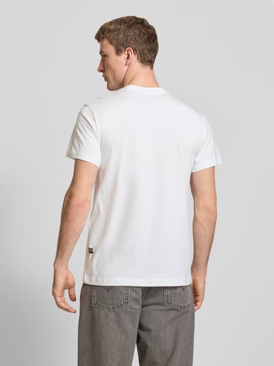 G-Star Raw T-Shirt mit Label-Print Weiss 5