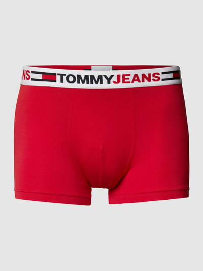 Tommy Hilfiger Obcisłe bokserki z napisem z logo Czerwony 2