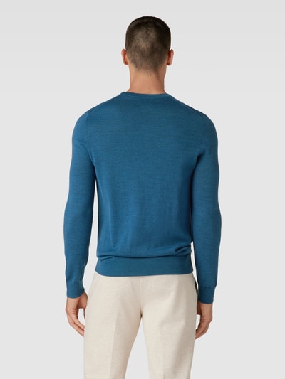 Christian Berg Men Pullover aus Woll-Mix Petrol Melange 5