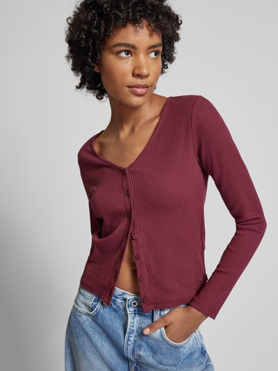 Levi's® Longsleeve mit Knopfleiste Bordeaux 3