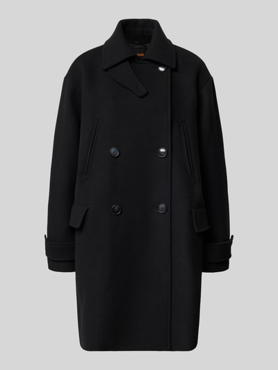 BOSS Orange Regular Fit Mantel aus Woll-Mix Modell 'CISABEL' Black 2