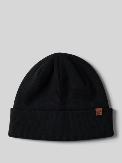 Barts Beanie van viscosemix, model 'WILLES' Zwart - 1
