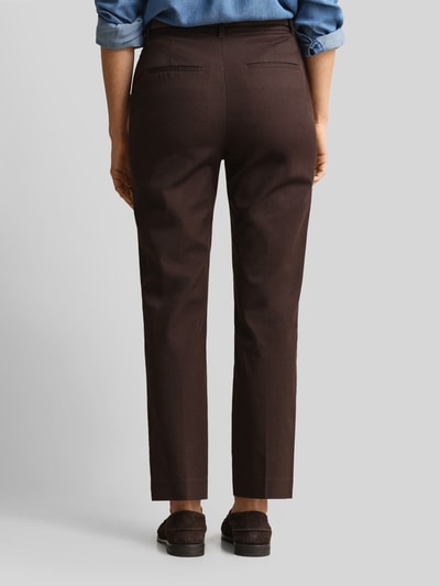 GANT Slim Fit Hose aus Baumwoll-Mix in 7/8-Länge Dunkelbraun 4