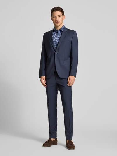 OLYMP Level 5 Slim Fit Freizeithemd mit floralem Allover-Print Marine 1
