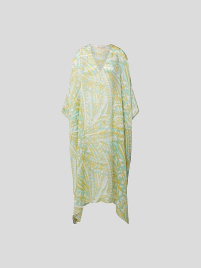 Emilio Pucci Kaftan mit Allover-Muster Hellgruen 2