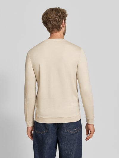 RAGMAN Regular Fit Longsleeve aus reiner Baumwolle Modell 'Pima' Taupe 5