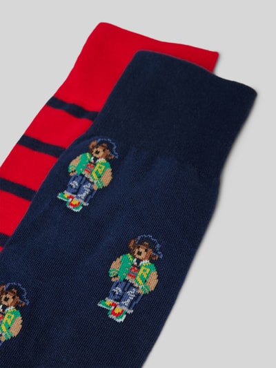 Polo Ralph Lauren Underwear Socken mit Label-Print im 2er-Pack Marine 2