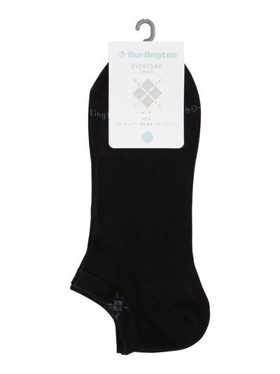 Burlington Sneakersocken mit Stretch-Anteil im 2er-Pack Modell 'Everyday' Black 2