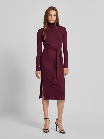 Lauren Ralph Lauren Midikleid mit Rollkragen Modell 'VAUREEN' Bordeaux 4