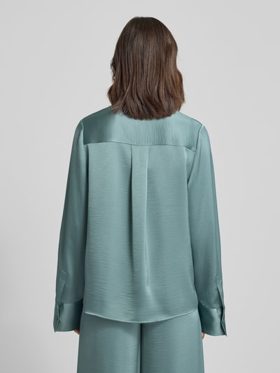 Essentiel Antwerp Oversized Langarmbluse mit Hemdblusenkragen Modell 'IPOMOEA' Petrol 5