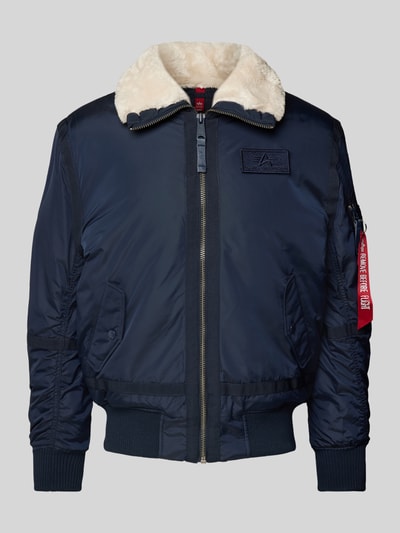 Alpha Industries Bomberjacke mit Stehkragen Marine 1