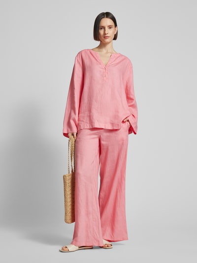 (The Mercer) N.Y. Bluse mit V-Ausschnitt Pink 1