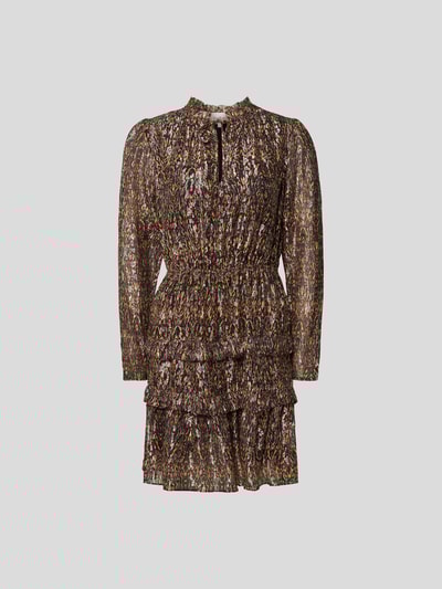 Ba&sh Minikleid mit Allover-Muster Mittelbraun 2