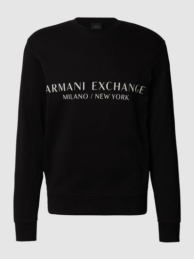 ARMANI EXCHANGE Sweatshirt met labelprint Zwart - 2
