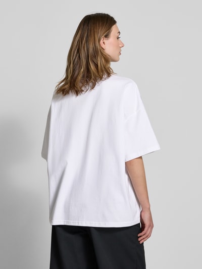 Pegador Oversized T-shirt met labelprint, model 'BRACY' Wit - 5