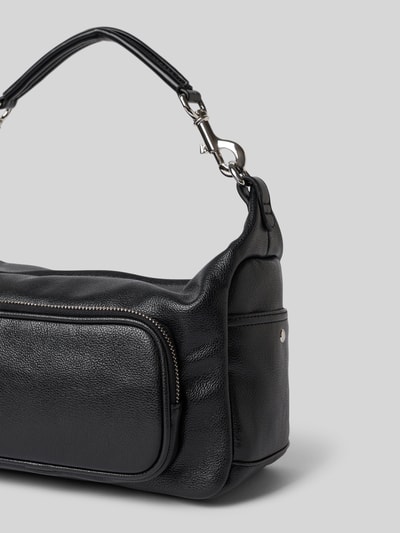 MANGO Shoulder Bag aus echtem Leder Modell 'PIPO' Black 2