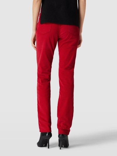 Brax Corduroy broek met steekzakken Rood - 5