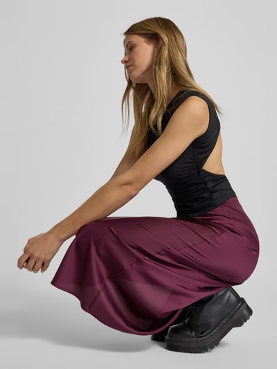 Only Knielanger Rock mit Allover-Muster Modell 'CHIGO' Bordeaux 3