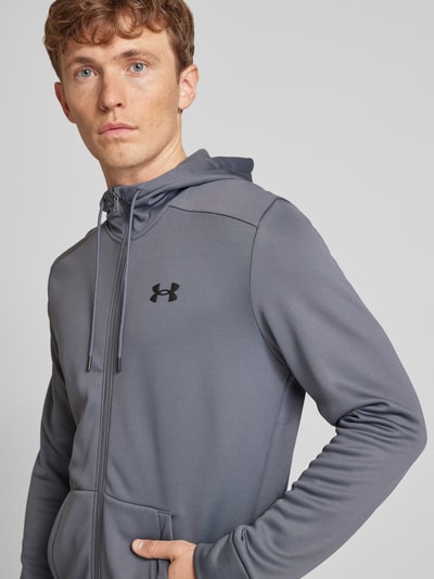 Under Armour Sweatjacke mit Label-Print Anthrazit 3