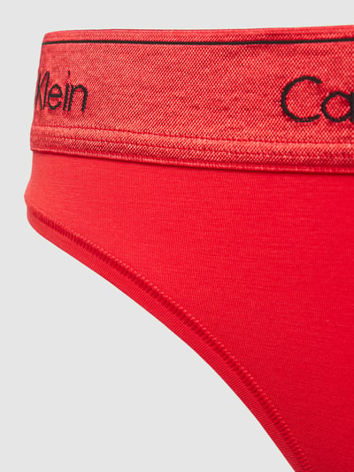 Calvin Klein Underwear String mit elastischem Label-Bund Modell 'HOLIDAY' Rot 2