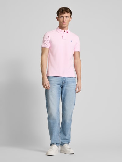 Polo Ralph Lauren Poloshirt mit Label-Stitching Rosa 1