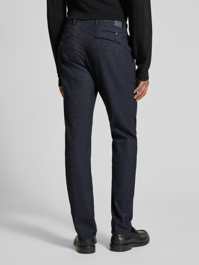 Brax Slim fit broek met achterzakken, model 'Fabio' Marineblauw - 5