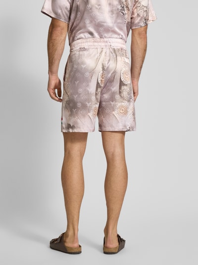 CARLO COLUCCI Oversized Shorts mit elastischem Bund Beige 5