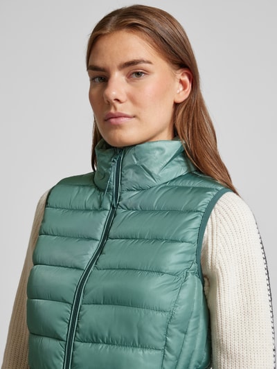 QS Bodywarmer met opstaande kraag en steekzakken Lichtgroen - 3