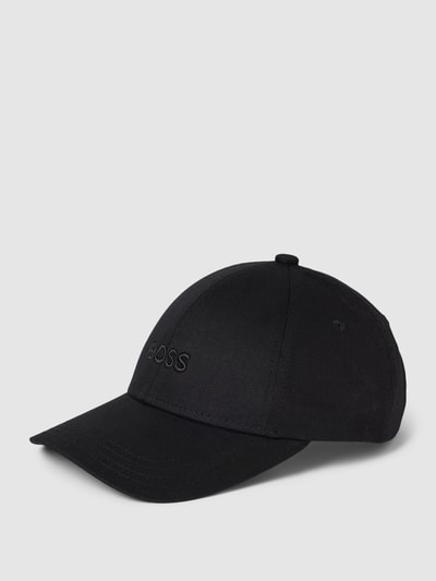 BOSS Basecap mit Label-Stitching Modell 'Ari' Black 1