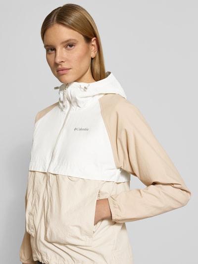 Columbia Windbreaker mit Rückenbelüftungssystem und Kapuze Beige 3