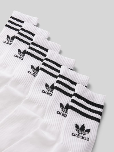 adidas Originals Socken mit labeltypischen Streifen im 6er-Pack Weiss 2