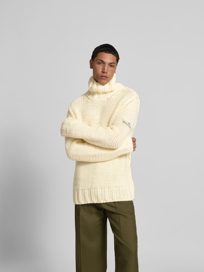 MM6 Maison Margiela Pullover aus reiner Schurwolle Beige 4