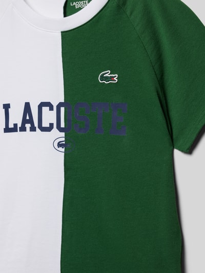 Lacoste T-shirt met logostitching Wit - 2