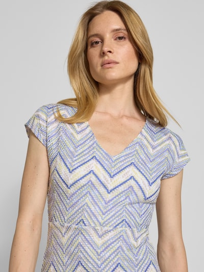 s.Oliver BLACK LABEL Getailleerde midi-jurk van gebreide jersey Blauw - 3