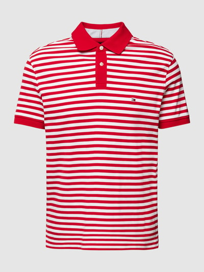 Tommy Hilfiger Poloshirt met labelstitching Rood - 2