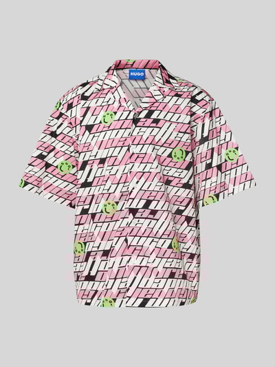Hugo Blue Regular Fit Freizeithemd mit Brustpattentaschen Modell 'Eligino' Pink 2