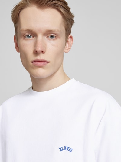 BLKVIS T-shirt met labelstitching, model 'ART LOGO' Wit - 3